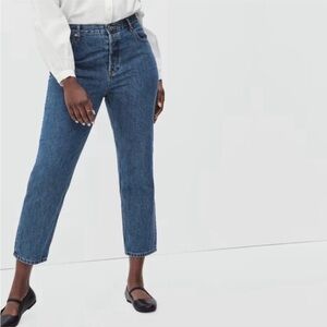 Everlane Blue Cropped Ankle Jeans